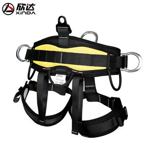 Ceinture de sécurité demi-corps Xinda avec ceinture de hanche pour l'escalade, le sauvetage, les opérations en haute altitude, protection extérieure, noire - Product Image 5