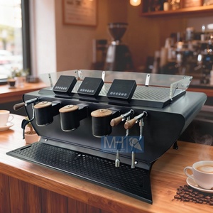 Professional Dual Boiler Commercial Barista Semi-automatic Espresso Three Head Coffee Machine <b>With</b> Display Screen - Product Image 1