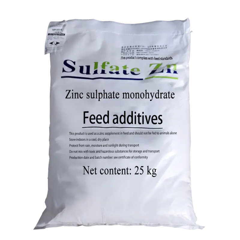 Sulfate de Zinc de qualité alimentaire pour poudre de Monohydrate de Zinc de haute pureté, poudre de cristal blanc