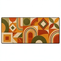 Tapis de bar rétro style années 70, imprimé, antidérapant, imperméable et résistant à la chaleur, pour bar à domicile, coin café