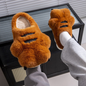 Linda nouvelles femmes hiver chaud mignon amusant maison doux peluche coton <span class=keywords><strong>tigre</strong></span> griffe <span class=keywords><strong>patte</strong></span> pantoufles - Product Image 4