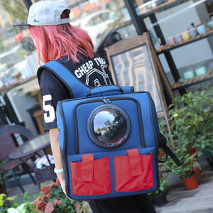 पोर्टेबल मल्टीफंक्शन पालतू कैरियर बैकपैक लुभावनी यात्रा और लंबी पैदल यात्रा उत्पाद आउटडोर उपयोग कार यात्रा के लिए बिल्ली के कंधे बैग - Product Image 6