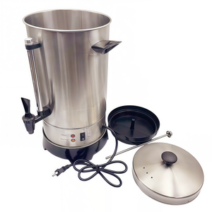 <span class=keywords><strong>Percolateur</strong></span> à café électrique en acier inoxydable à double protection, 50 tasses, pour la maison et l'hôtel, petit appareil de cuisine - Product Image 2