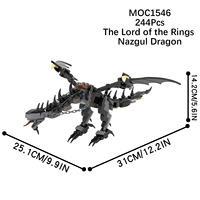 MOC1546 Los Anillos Nazgul Dragón Juguetes para Niños Regalos DIY Colección Anime Bloques de Construcción Educativos Juguetes para Niños
