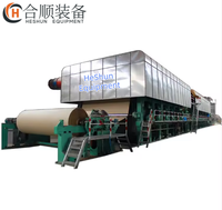Equipo Heshun para Reciclaje de Cartón y Papel, Línea de Producción de Máquina para Fabricar Papel Kraft Corrugado de 2880 mm, Producción de 30~50 Toneladas