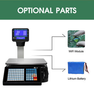 Báscula Digital Electrónica de 30 kg con Impresora, Báscula de Impresión de Etiquetas de Código de Barras LCD para Supermercados y Comercios Minoristas, Báscula para Frutas, OEM, 1 Pieza - Product Image 4
