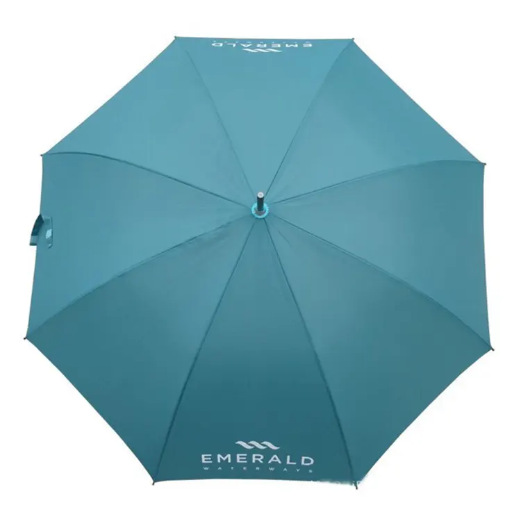 للبيع بالجملة من المصنع مظلة جولف شخصية تعلية شعار مخصص مطبوع من أجل المطر
