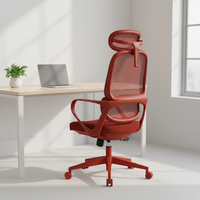 Chaise de bureau ergonomique moderne à dossier haut, Sillas De Oficina, pour cadre dirigeant, entièrement en maille, base en acier réglable, pivotante, garantie 3 ans