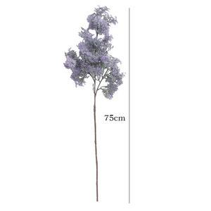 Hierba peluda de 3 puntas de gama alta plantas artificiales flores verdes para la decoración de la boda del hogar flores simuladas al por mayor - Product Image 2