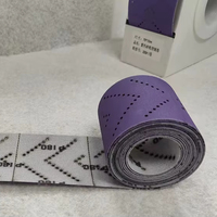 Rouleau abrasif en céramique violette, papier abrasif multi-perforé 70 mm x 12 m, grain 400, grain 80-800
