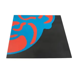 यूवी मुद्रित पैटर्न के साथ फर्श के लिए उच्च गुणवत्ता वाली रबर ईंटें जिम रबर रोल रबर रोल