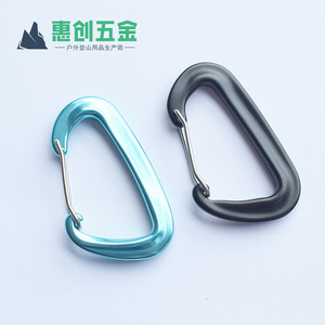 Aluminum Alloy Carabiner D Shape Safety Hook Outdoor Climbing Keychain Attachment Multi Functional Use - Product Image 3