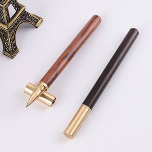 Bolígrafo de Gel Promocional al por Mayor, Nuevo, OEM, con Piezas de Latón y Madera de Redwood, con Impresión de Logotipo Personalizado para Firma Comercial - Product Image 5