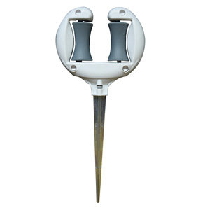 Piquets de fixation robustes <span class=keywords><strong>pour</strong></span> tuyau d'arrosage avec <span class=keywords><strong>rouleau</strong></span> de positionnement, <span class=keywords><strong>pour</strong></span> l'irrigation des pelouses et jardins - Product Image 1