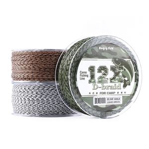 Angryfish 12 hebras d-trenza 100M Camo trenzado PE línea de pesca para pesca de carpa 0,6mm línea de anzuelo cordel - Product Image 4