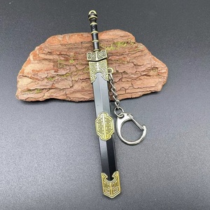 <span class=keywords><strong>Espada</strong></span> Han Antigua China, Qin Shi Huang Ruyi Yue Wang, 12 cm, Adorno de Arma Pequeña, Llavero de Estilo Chino - Product Image 6