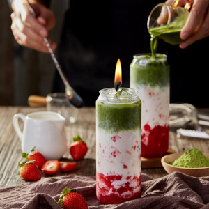 <span class=keywords><strong>Bougie</strong></span> café huile parfumée bio soja mangue étiquette parfumée thé individuel fraise personnalisé glacé autocollants Latte Matcha <span class=keywords><strong>bougie</strong></span> - Product Image 1