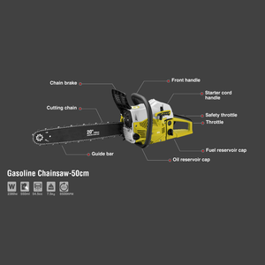 Tronçonneuse à essence 54,55 <span class=keywords><strong>cm</strong></span>³, sûre, facile à utiliser, efficace, outil <span class=keywords><strong>de</strong></span> jardinage, 2300 W, machine à couper le bois, scie à chaîne, produit <span class=keywords><strong>de</strong></span> pointe - Product Image 4