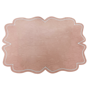 MANTOLES INDIVIDUALES DE CUERO SINTÉTICO ROSA DE 35X48 CM - Product Image 1