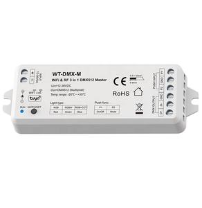 Wifi RGB RGBW RGB + CCT DMX512 chủ DC12-36V RF 2.4 Gam đẩy chuyển đổi 3 trong 1 DMX512 chủ - Product Image 1