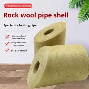 Mật độ cao đá len Vỏ Ống cách nhiệt chống cháy nhiệt âm thanh hấp thụ Tiếng Ồn Giảm kỵ nước thân thiện với môi tầng hầm - Product Image 5