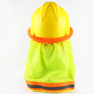 Cappello rigido in poliestere personalizzabile parasole riflettente in rete traspirante casco protezione solare con abbigliamento di sicurezza riflettente - Product Image 2