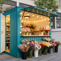 Maison conteneur modulaire en acier à assemblage rapide LDYZ avec design moderne pour les magasins, usage extérieur, boutiques, cafés