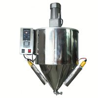 Machine de remplissage quantitative chauffante et agitante pour liquides et pâtes épaisses, avec mélangeur, chauffage et trémie de mélange chauffée à double couche pour eau