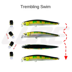 Aotuo - Señuelo de Pesca Tipo Minnow de Hundimiento Lento, 7.5 cm, 9.5 g, 8.5 cm, 14 g, ABS, para Pesca de Lubina <span class=keywords><strong>en</strong></span> Agua Dulce - Product Image 2
