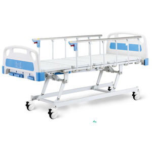 (MS-M140) Three Function Medical Manual Folding <b>Bed</b> <b>Hospital</b> ICU <b>Bed</b> - Product Image 4