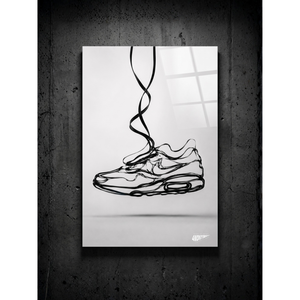 Stampa artistica da parete in metallo con finitura in vetro "The Anatomy of Thread" - Product Image 2
