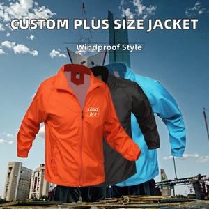 Blouson de travail personnalisé ODM pour homme et femme, grande taille, avec broderie et coutures, manches longues, coupe-vent et imperméable, pour équipe - Product Image 2