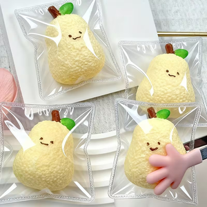 Super Soft Silicone Pear-shaped Squeeze Toy Slow Rebound Stress Relief Sensory Toy for Fingertips - Product Image 3