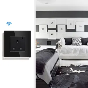 UK Standard Manufacture App Remote Control Electrical Smart Wifi Socket Home Plug British Socket Smart Home Wifi