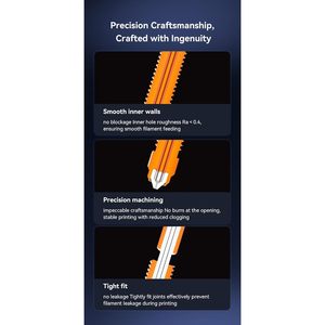 Kit de Hotend con Bloque de Calentamiento Cerámico Creality K2 Plus, Hotend Totalmente Metálico para Impresora 3D - Product Image 6