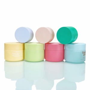 Customized 30g 50g 2oz Matte Smog Blue Skin Care 4oz Face Cream Glass Container Jar for Cosmetic Packaging with Lid 100g - Product Image 3