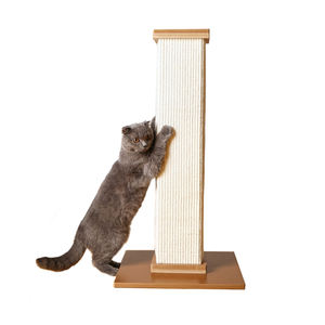 Klassischer Luxus-Katzenbaum, einfacher hölzerner Sisal-Kratzbaum, Klettergerüst-Spielzeug für kleine Katzen mit Halloween-Kartonverpackung - Product Image 1