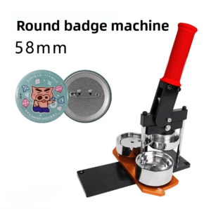 Máquina para hacer insignias metálicas de 58 mm, máquina rotativa DIY para hacer insignias redondas de hojalata para turismo cultural, máquina DIY para hacer insignias - Product Image 2