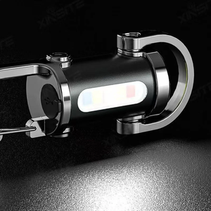 Linterna de llavero recargable por USB – Luz de trabajo LED COB, tamaño de bolsillo, base magnética, gancho – Luz de advertencia de emergencia para Campi - Product Image 4