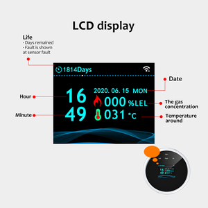 कोनेन KL-GS21 ट्यूया स्मार्ट वाईफाई एब्स गैस रिसाव का पता लगाने वाले सेंसर वाटर गैस वाल्व नियंत्रक सुरक्षा बंद वाल्व वास्तविक समय अलार्म - Product Image 2
