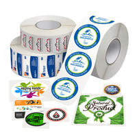 Étiquettes adhésives personnalisées en vinyle avec Logo pour 1,3 à 18 ans, stickers imperméables pour emballage avec impression