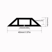 Goulotte de câblage en PVC souple extrudé de qualité industrielle, auto-adhésive, pour usage en construction, fixe les carreaux de briques et les murs texturés, amovible