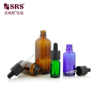 Bouteille compte-gouttes en verre avec bouchon de sécurité en plastique pour enfants, marquage Braille, 5ml 10ml 30ml 50ml, emballage en verre personnalisé avec logo, vente en gros