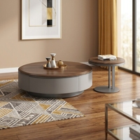 Ensemble de tables basses en bois massif Lovein, style moderne minimaliste, avec tiroirs de rangement, écologique, facile à nettoyer, meubles de salon, garantie 1 an