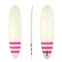 Longboards Orange PU planche de surf minimale avec une seule ailette