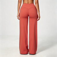 GH Pantalons de yoga pour femmes à jambe large, taille haute, effet ventre plat et rehaussement des fesses, très extensibles, pour Pilates, gym et fitness, faible MOQ