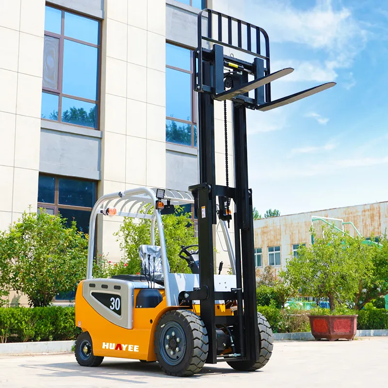 HUAYEE Factory Electric Forklift Truck Machine Manufacturer Chinese Battery Forklift Electric Portable Mini Forklift 3.5 ton