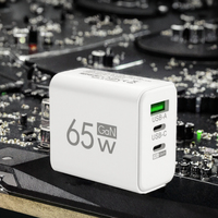 Chargeur USB C 65W 6 ports Chargeur mural à charge rapide pour téléphone 15/14 Pro Max pour S23 pour Xiao Mi 14 Mobile