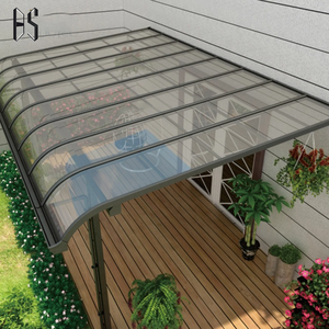 Auvent moderne sur mesure, protection UV, imperméable, en polycarbonate, avec structure en aluminium pour <span class=keywords><strong>abri</strong></span> de jardin contre la pluie - Product Image 1