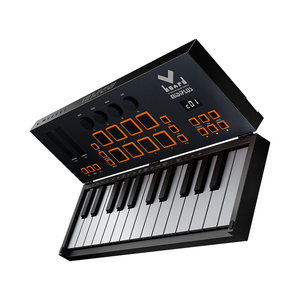Teclado MIDI Multifuncional Midiplus Band <span class=keywords><strong>Keytar</strong></span> de 25 Teclas Sensibles a la Velocidad con 7 Pads de Percusión RGB y Modo de Arpeggio - Product Image 5